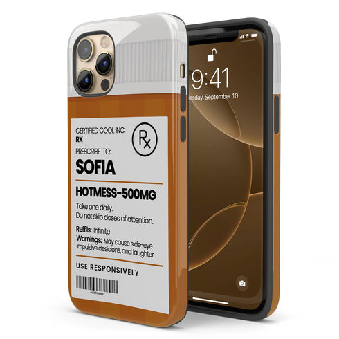 Personalized Funny Prescription Pill Bottle iPhone Case